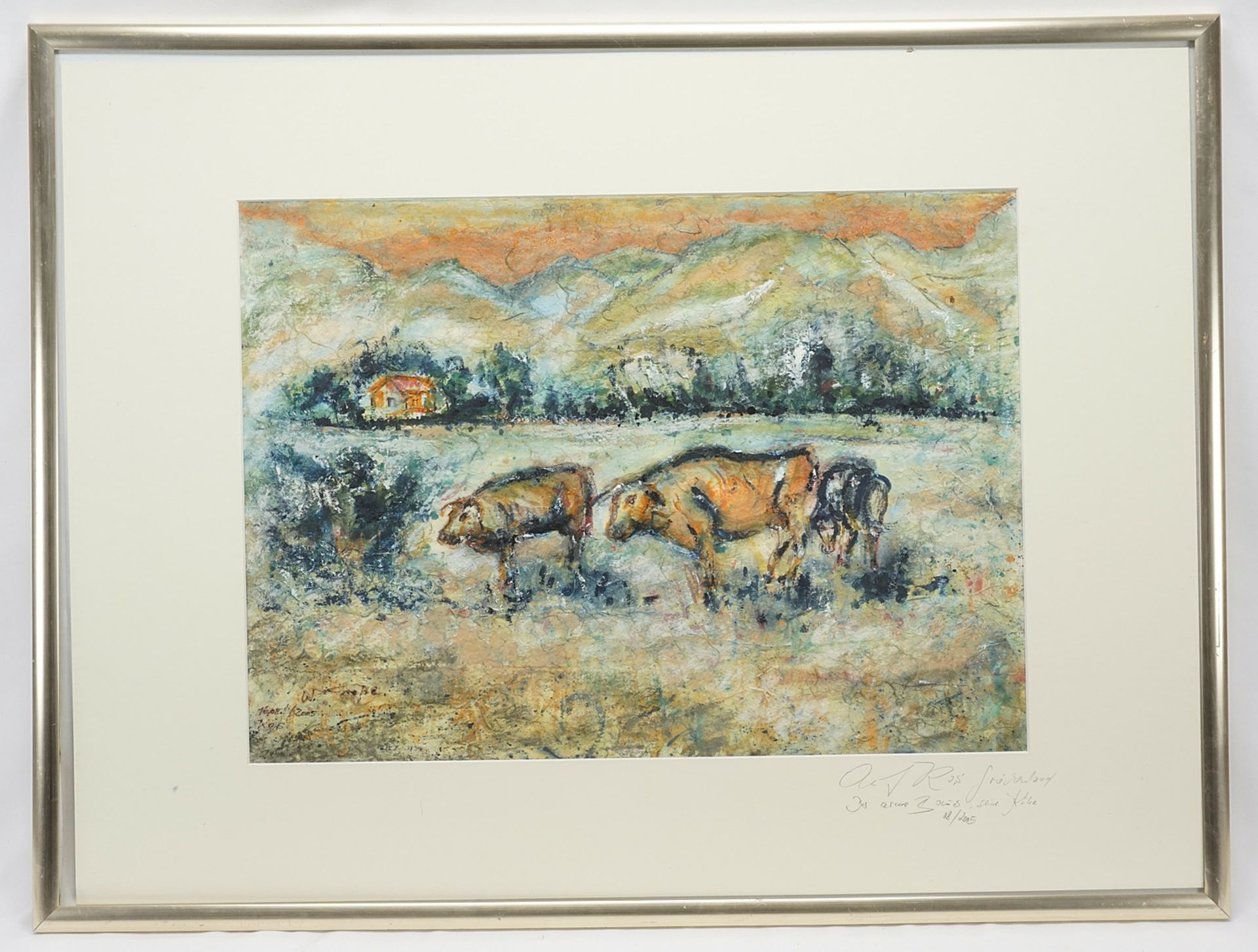 Wolfgang Große, The Poor Farmer, his Cows - Image 2 of 3