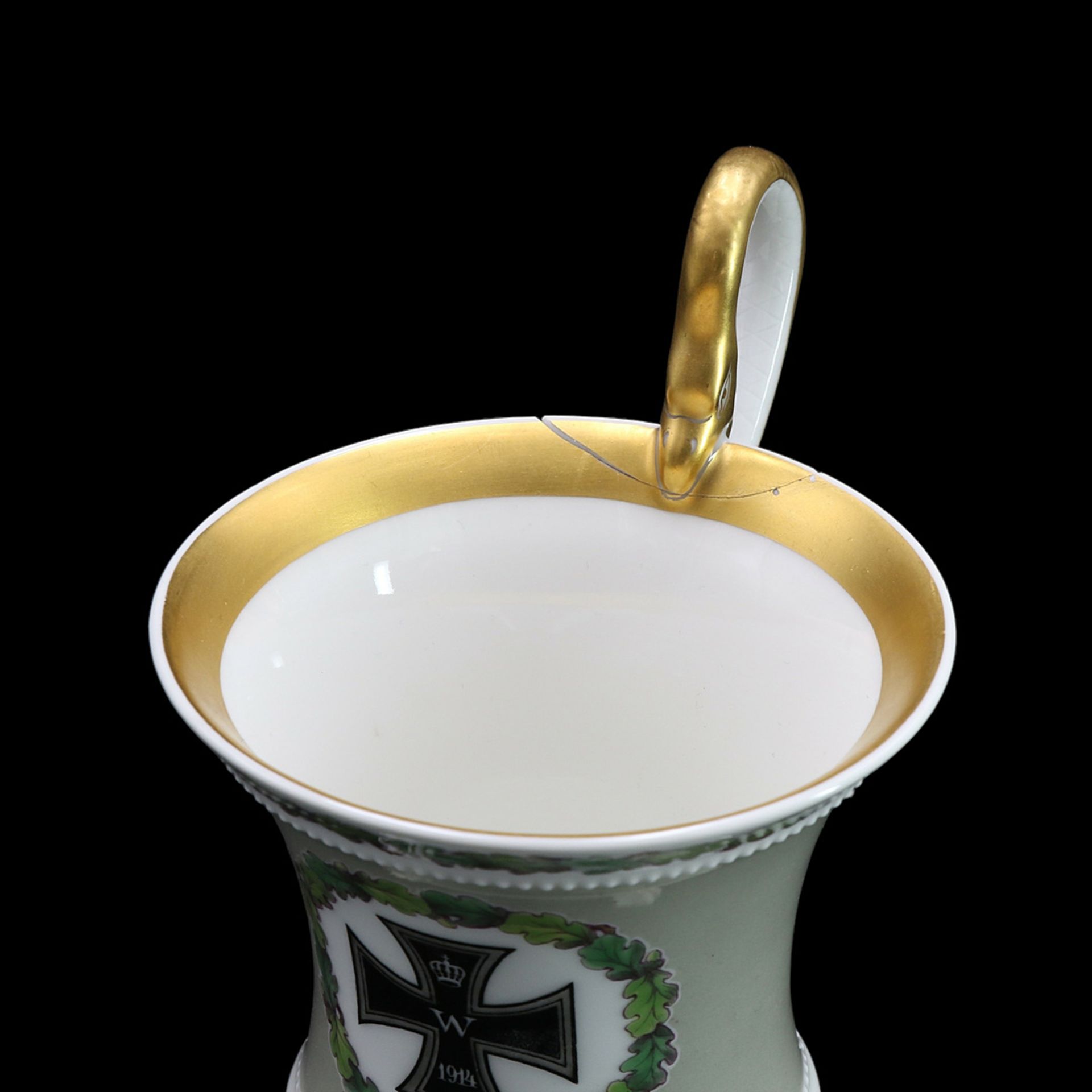 KPM Berlin cup with "Iron Cross" and saucer - Image 3 of 6