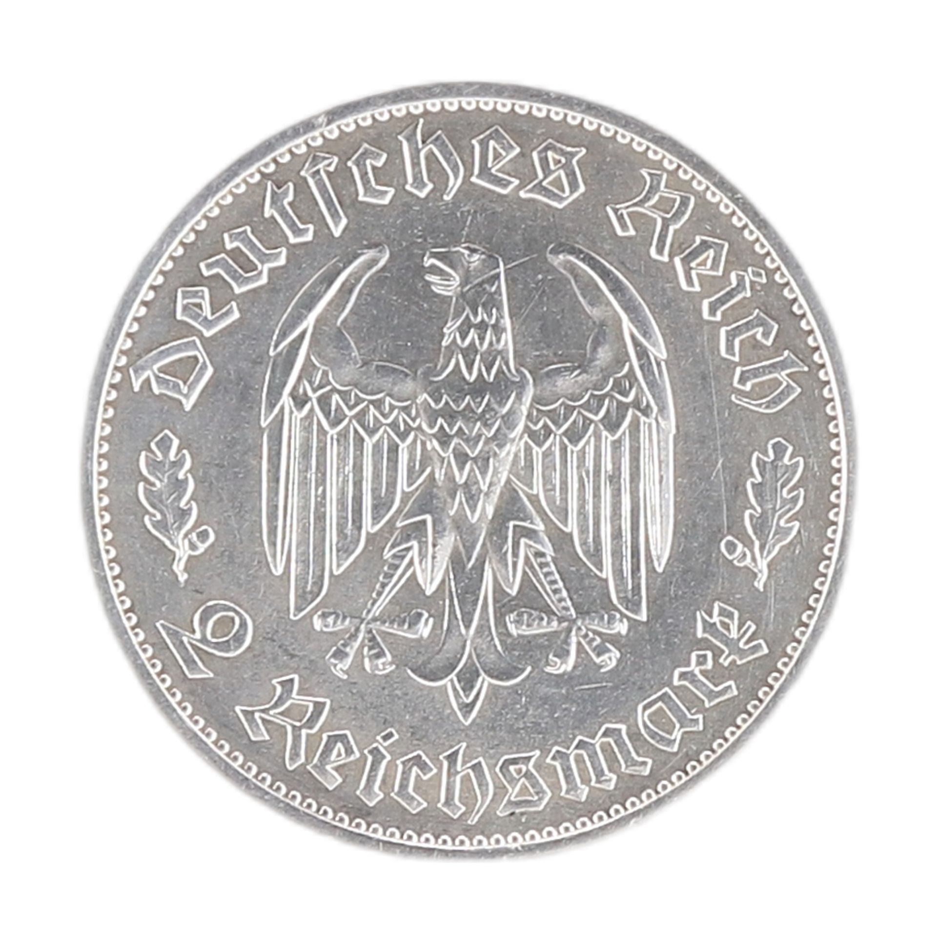 2 Reichsmark, Third Reich, Friedrich Schiller, 1934 - Image 2 of 2