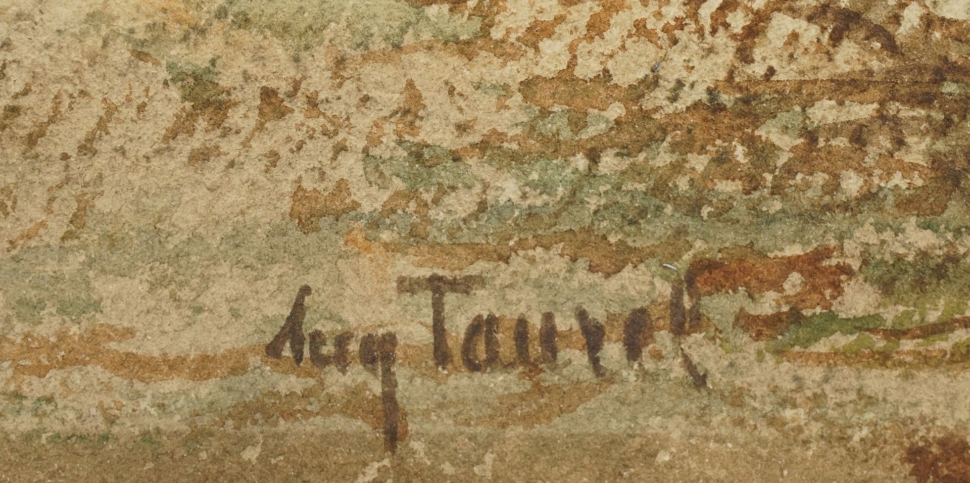 August Taurel, Einsamer Wanderer - Bild 4 aus 4