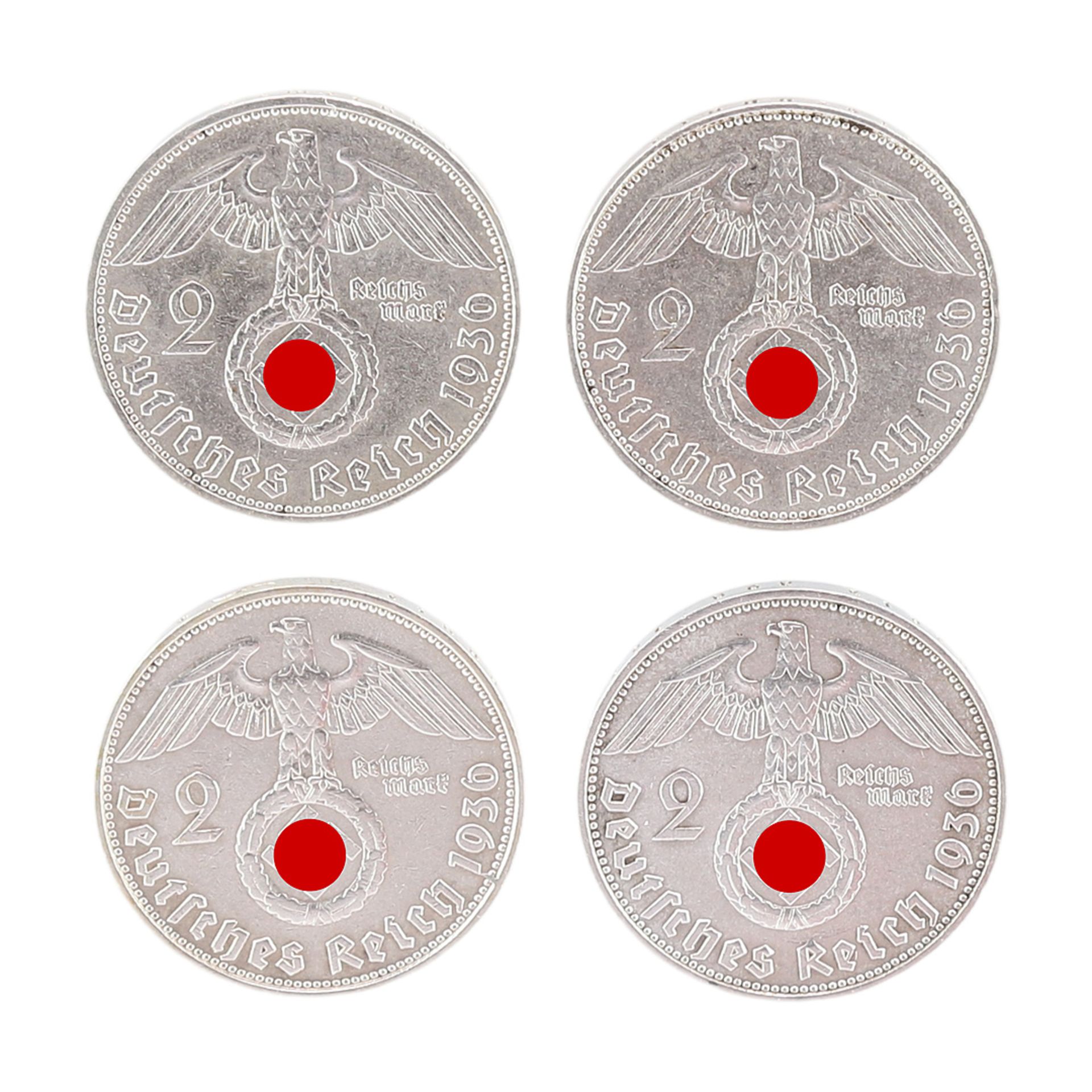 54 x 2 Reichsmark, Drittes Reich, Hindenburg - Bild 3 aus 3