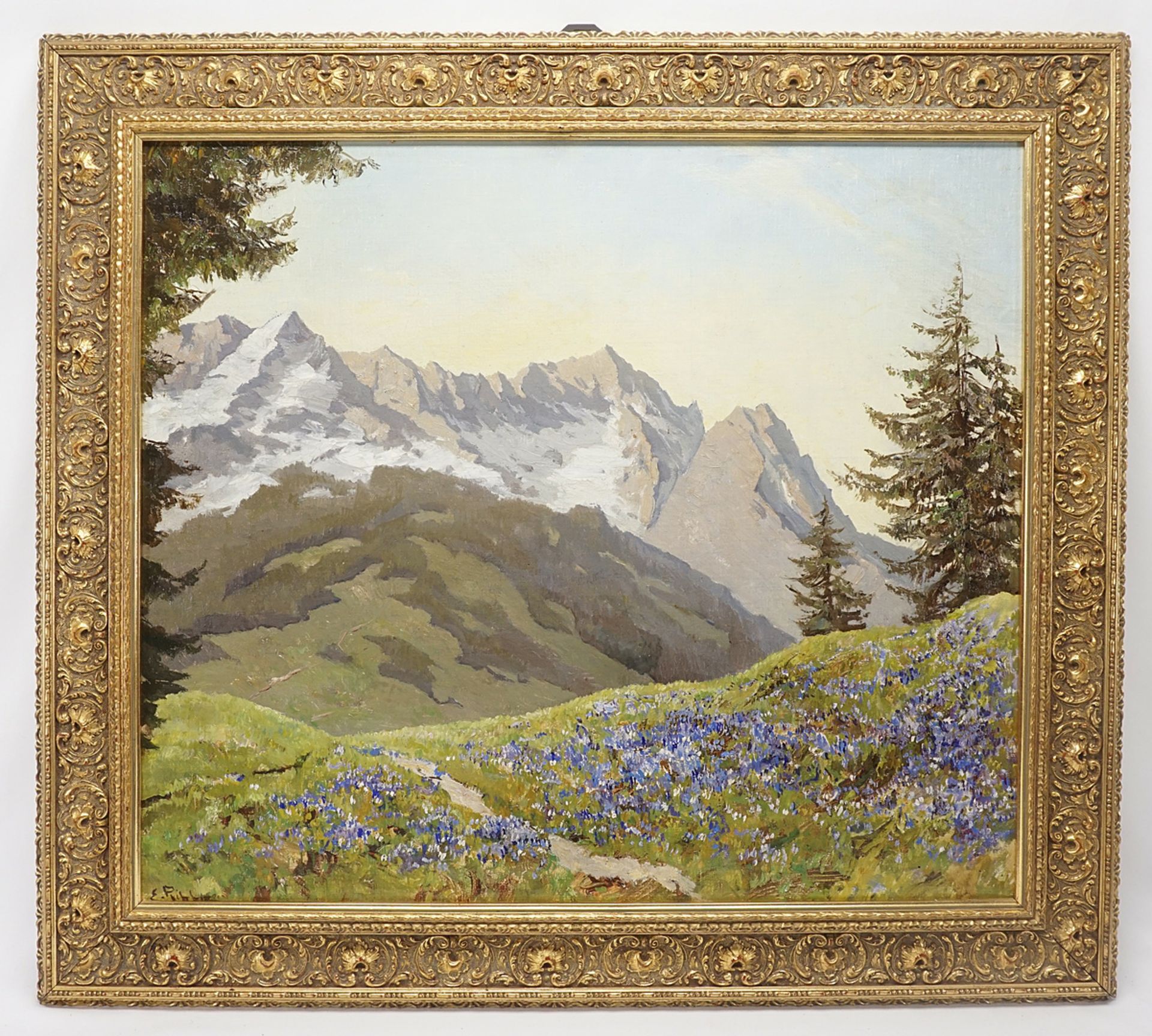 Elisabeth Ribbe-Fischer (1894-?), Gentian blossom in the high mountains - Image 2 of 4