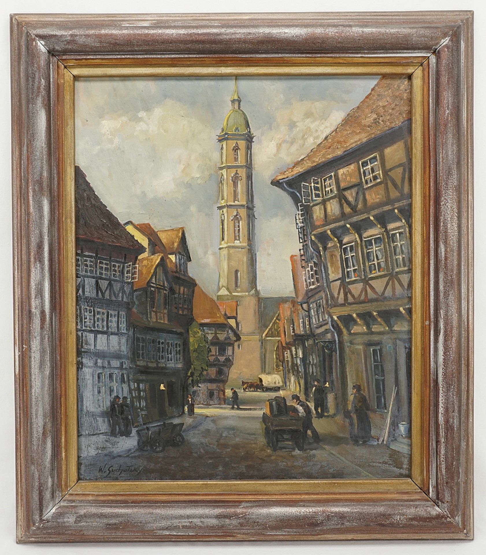 Werner Suchatzky,  Braunschweiger Altstadt mit St. Andreaskirche - Bild 2 aus 6