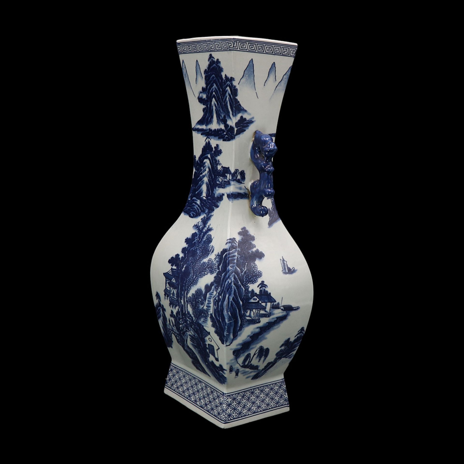 Large blue and white vase, China - Image 3 of 4