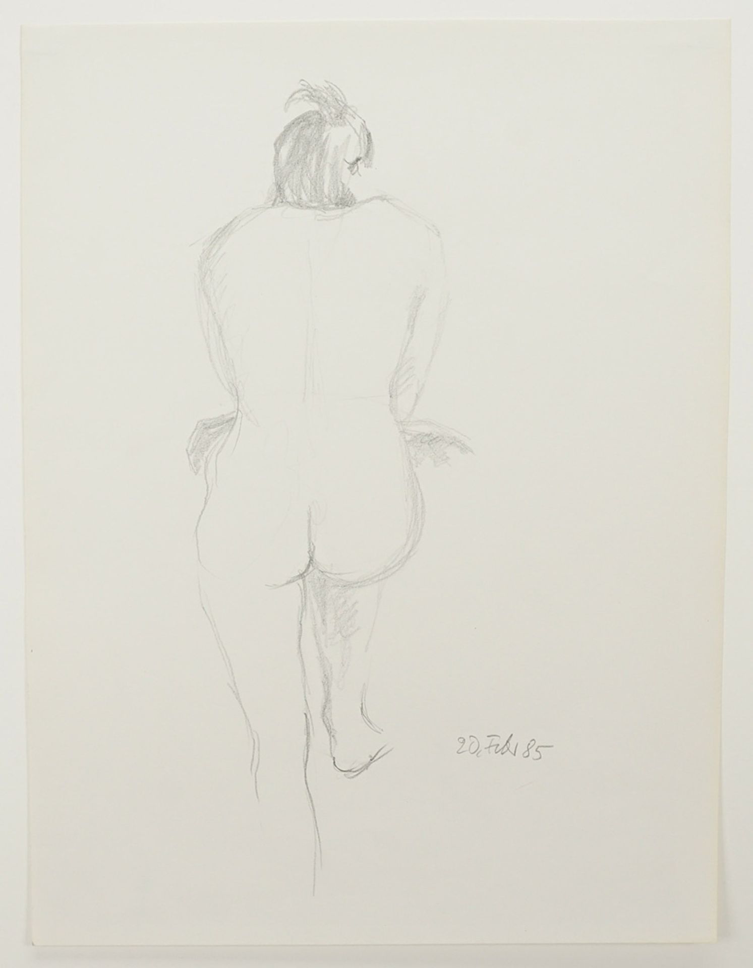 Hannes Loos (1913-1987), Female Back Nude - Image 3 of 4