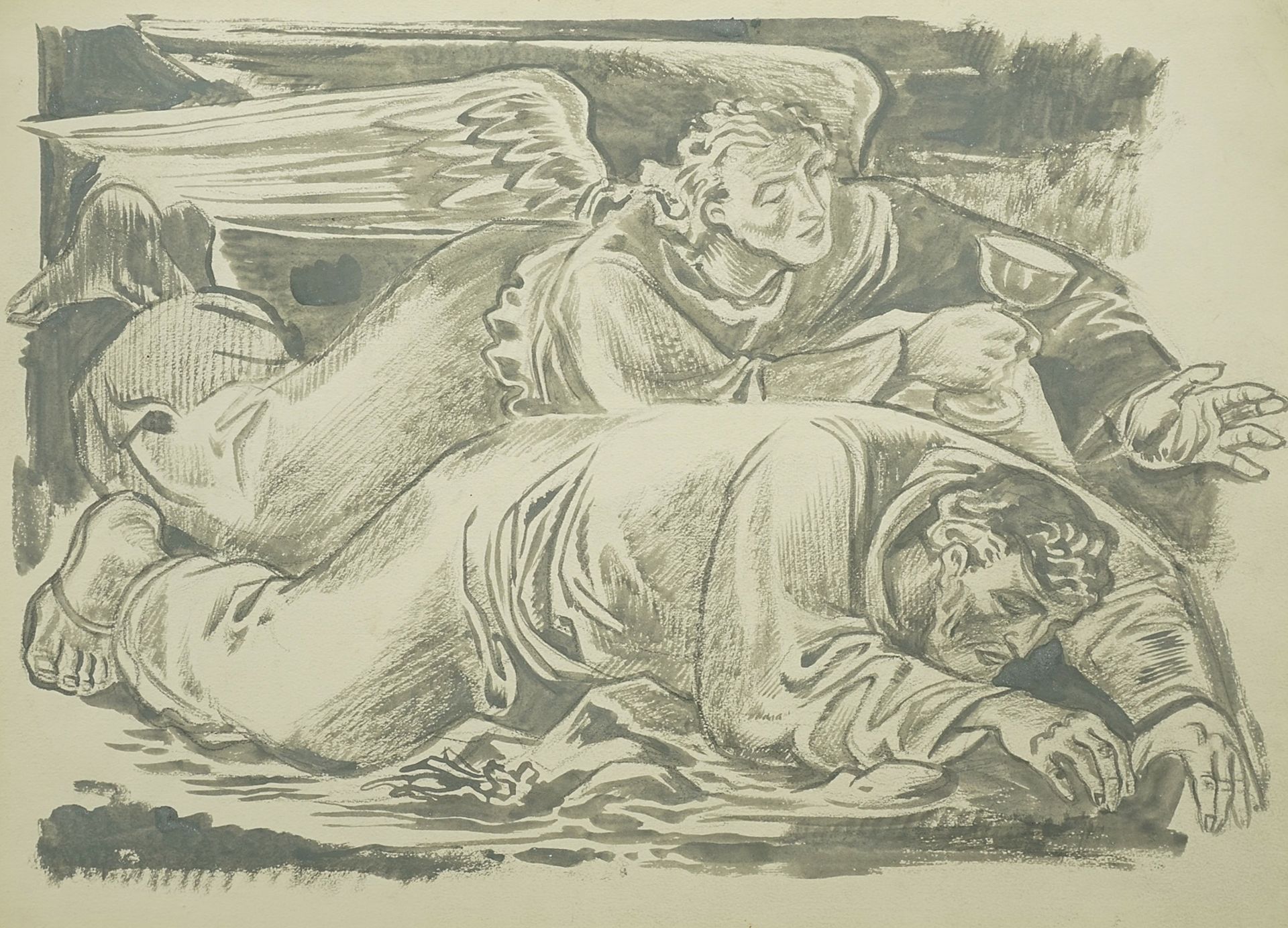 Richard Schwarzkopf (1893-1963), Fallen Man with an Angel