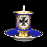 KPM Berlin cup with "Iron Cross" and saucer
