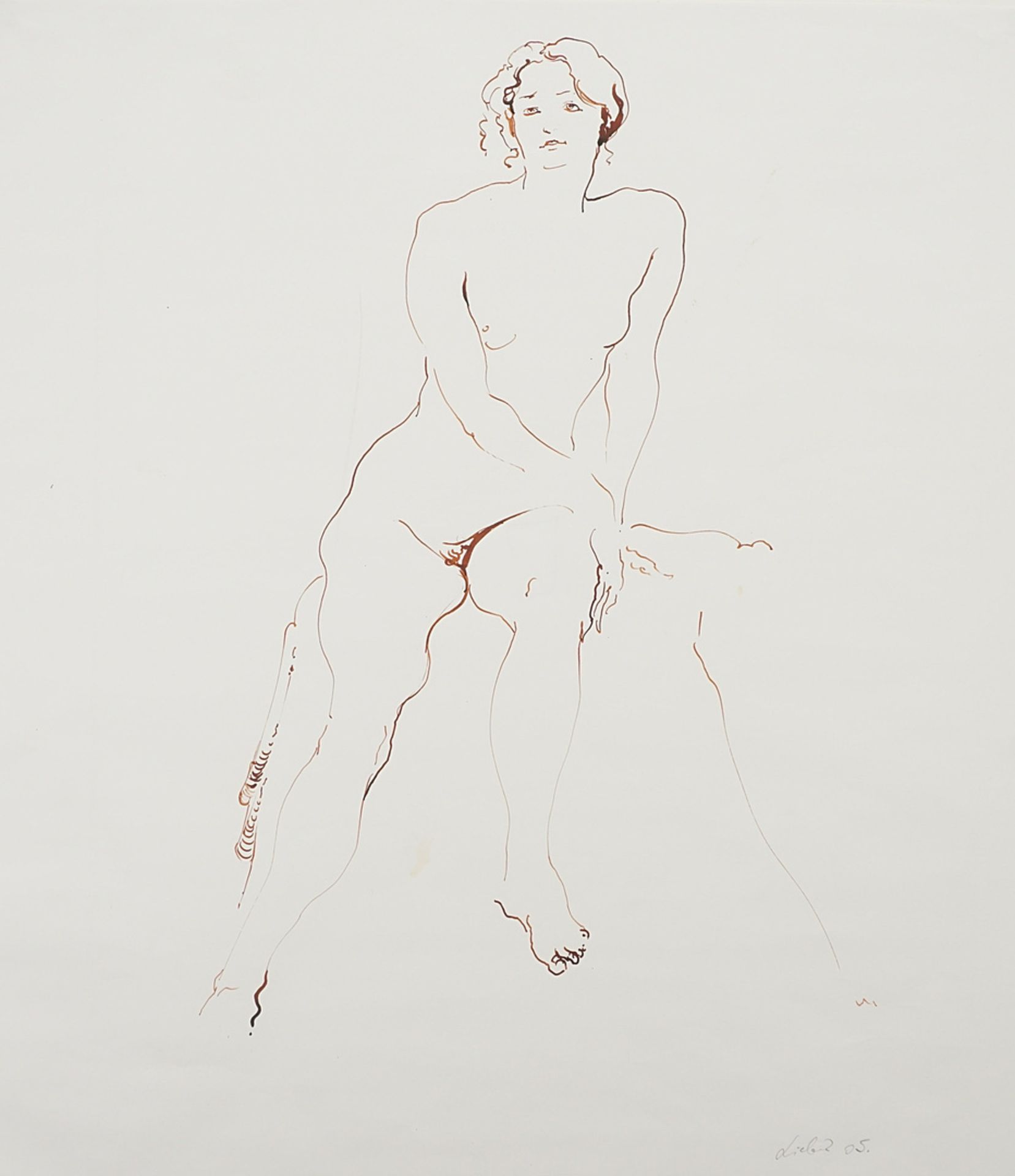 Sala Gyöngyi Lieber (born 1980), Seated Female Nude
