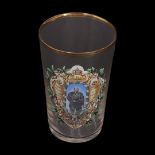 Commemorative glass for the 100th birthday of Kaiser Wilhelm I, 1897