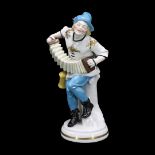 Hertwig & Co. porcelain factory Katzhütte accordion player, 1st half of the 20th century