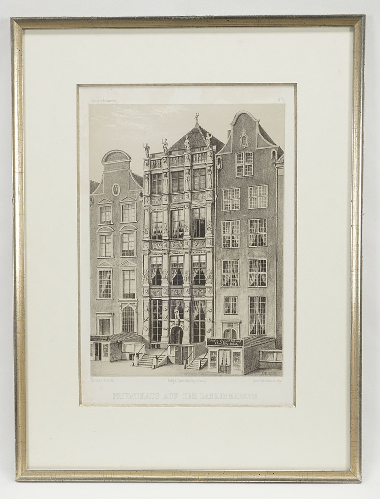 Julius Greth (1824-1903), Private house on the Long Market - Image 2 of 2