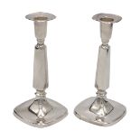 Pair of probably K. & E. Carlson candlesticks, Sweden, 1970