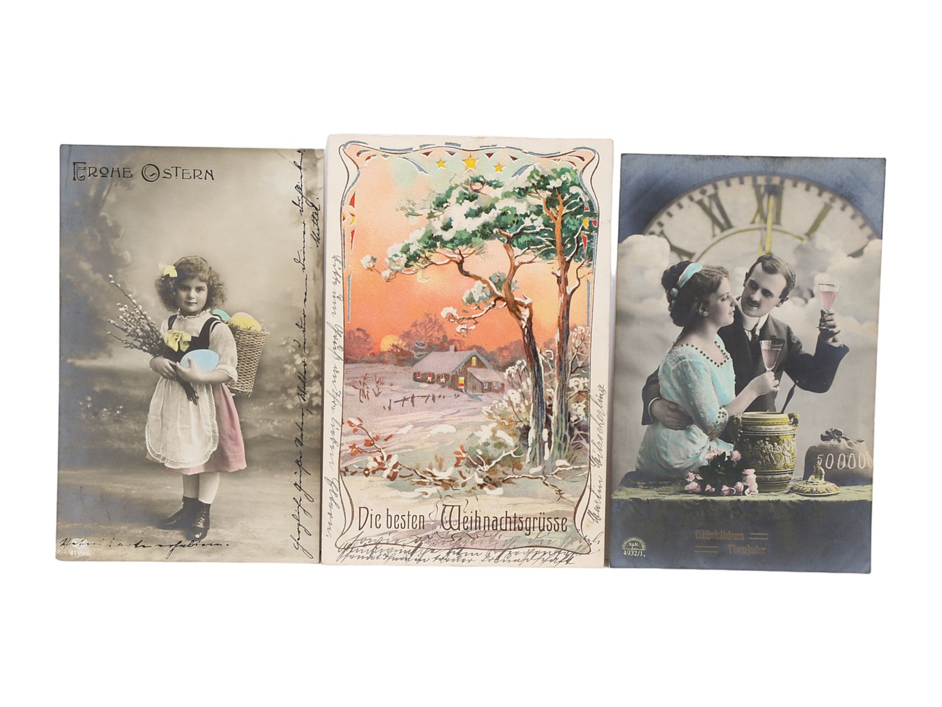 605 Ansichts- und Glückwunschkarten, um 1900-1930 - Bild 5 aus 5