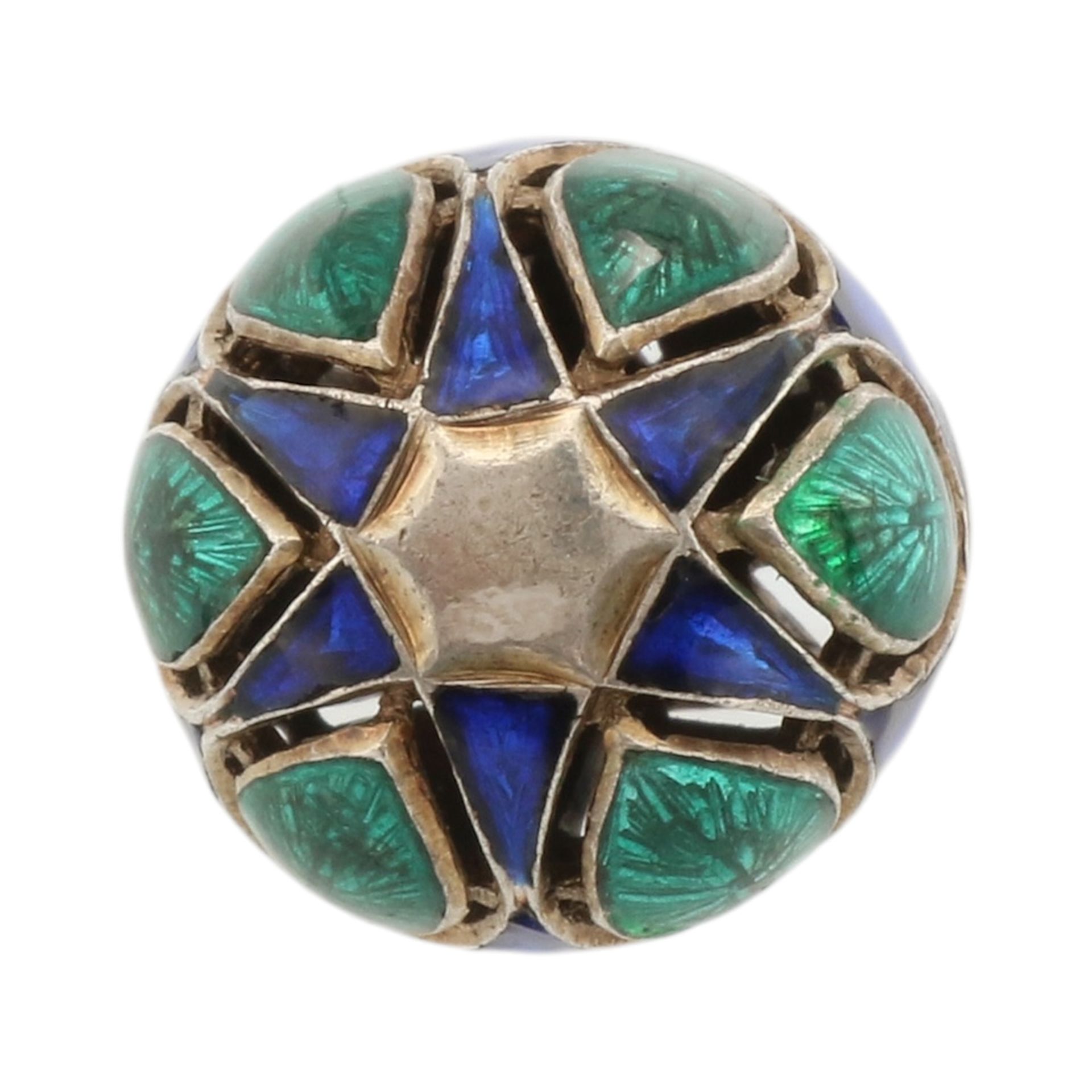 Egg-shaped pendant with Fabergé-style enamel - Image 4 of 4