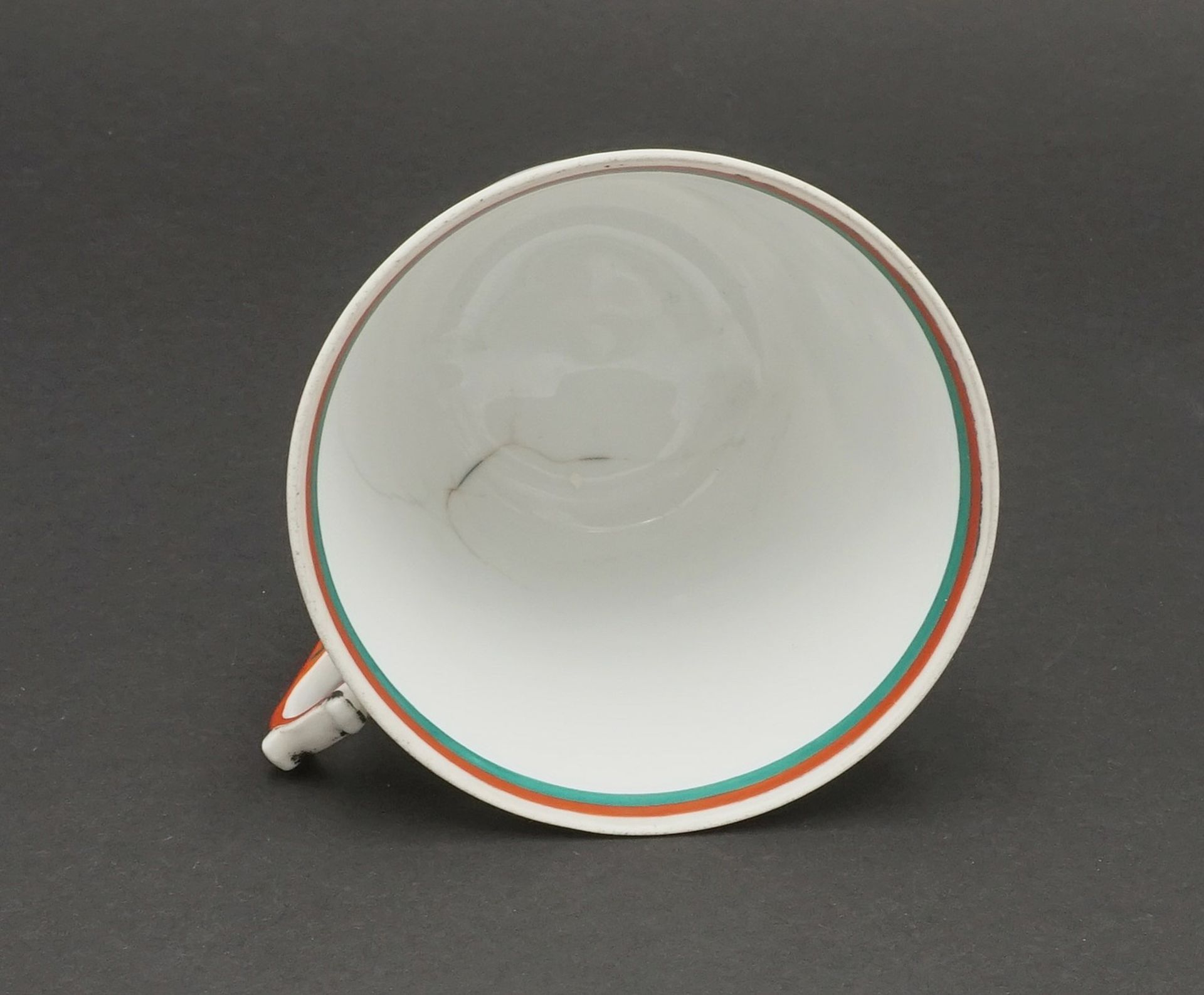 Cup and saucer Corps Silesia Berlin, sp. Pomerania-Silesia, 1884 - Image 3 of 4