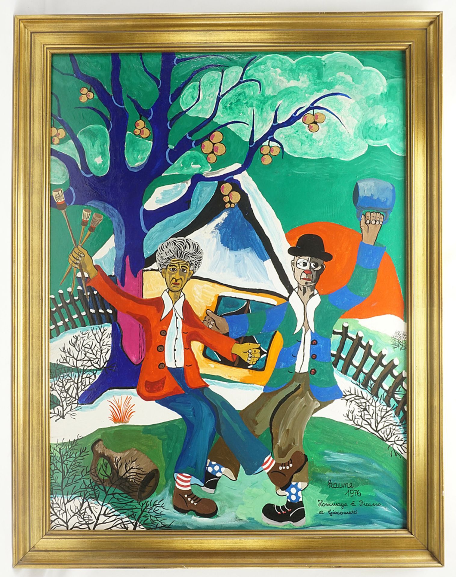 Dr. Walter Kaune,  "Hommage à Picasso et Giacometti" - Bild 2 aus 4