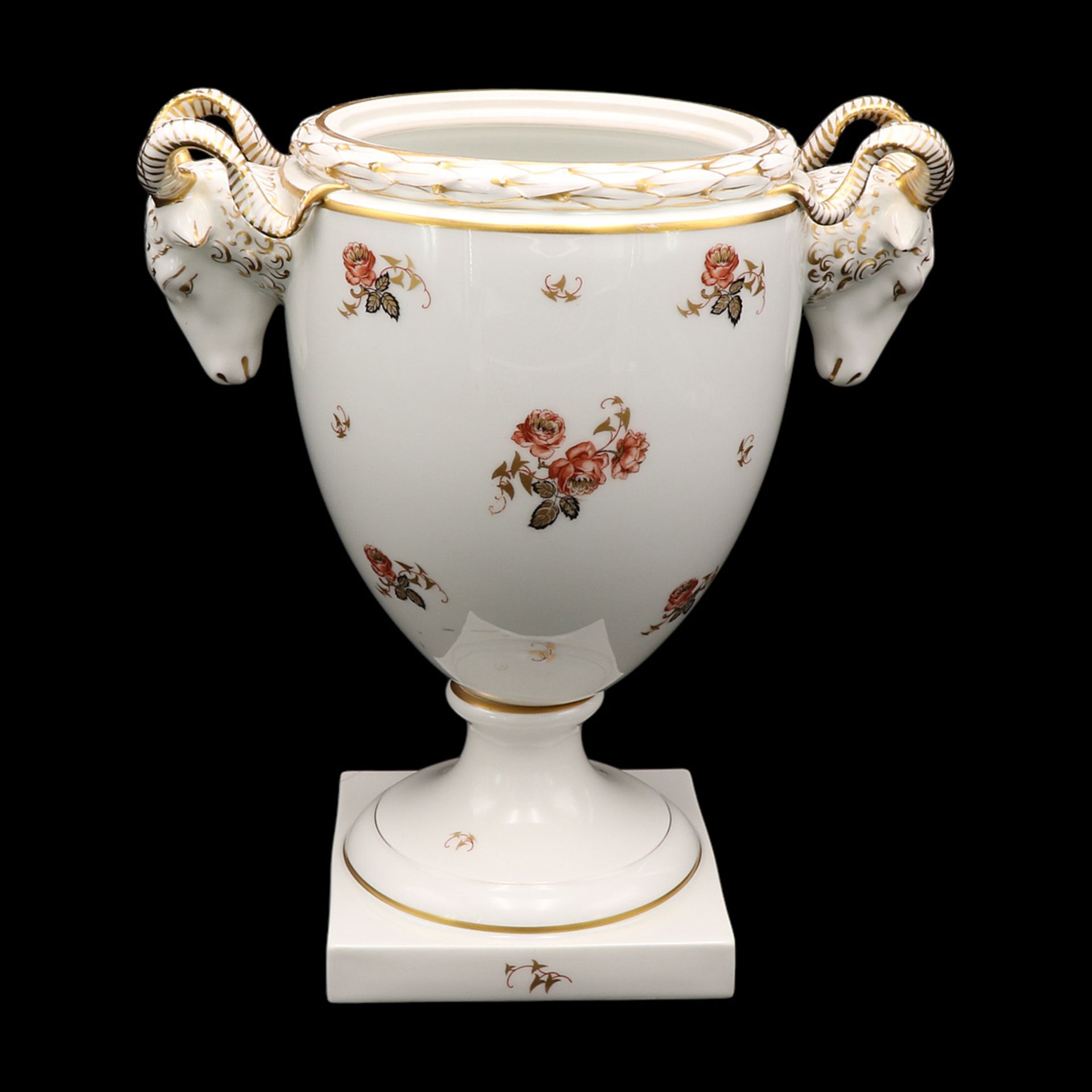 Fürstenberg ram's head vase - Image 2 of 4