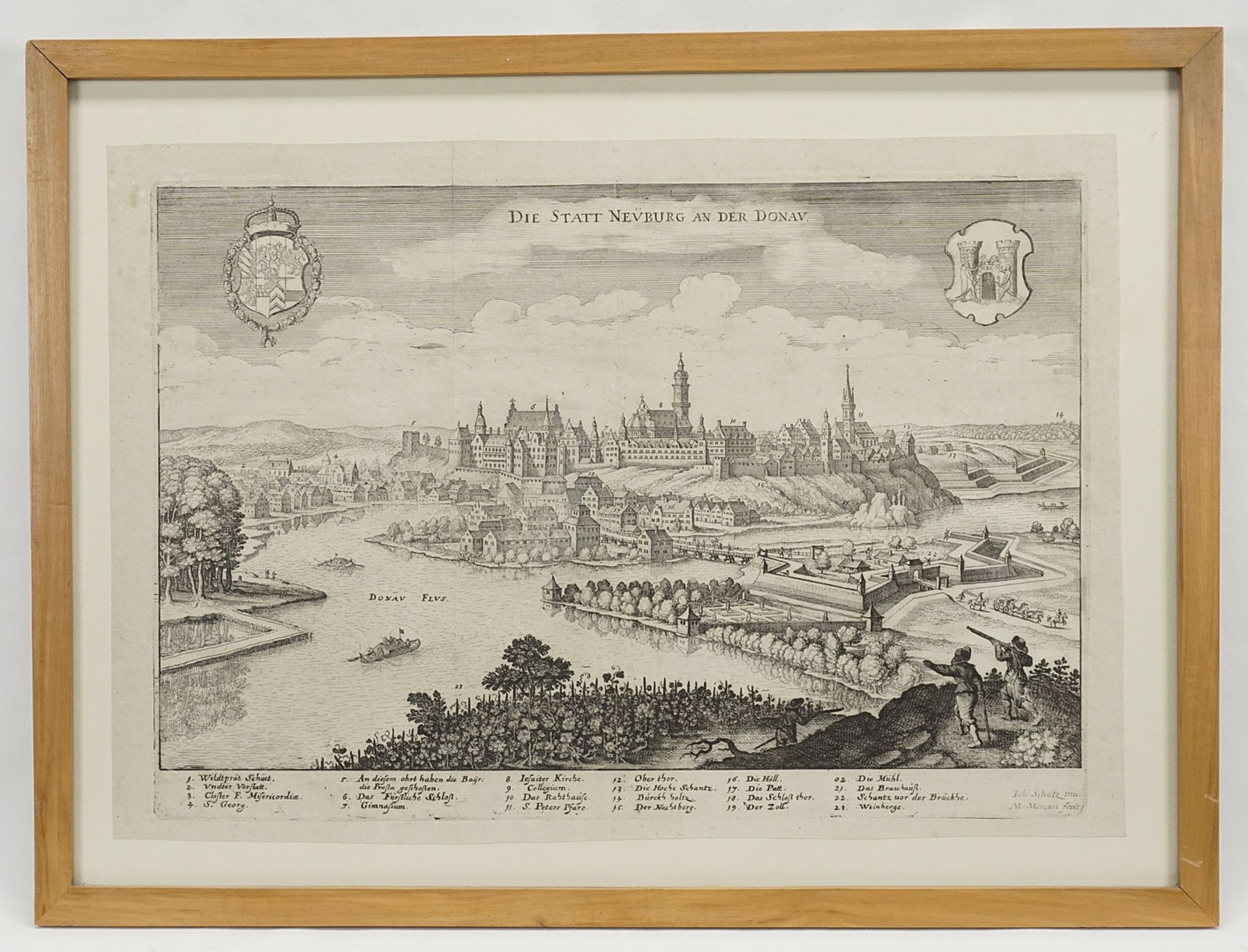 Matthäus Merian,  "Die Statt Neuburg an der Donau" - Bild 2 aus 2