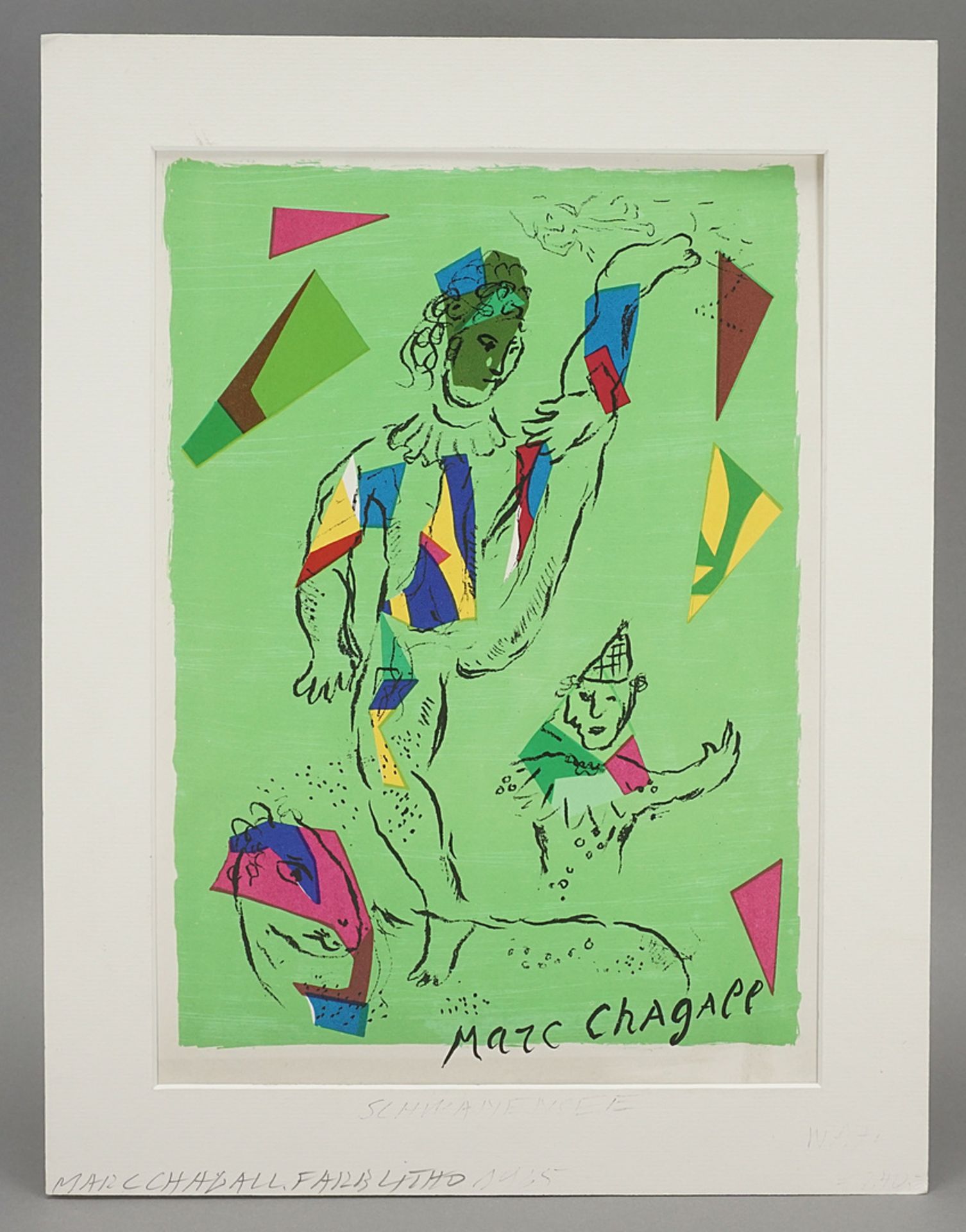 Marc Chagall (1887-1985), "L'Acrobate vert" (The Green Acrobat) - Image 2 of 4