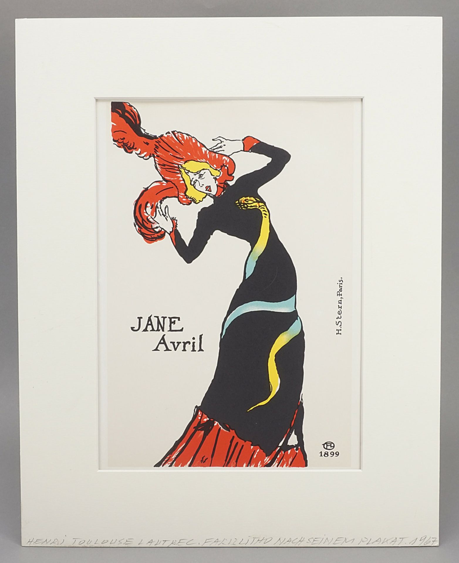 Henri de Toulouse-Lautrec,  "Jane Avril" - Bild 2 aus 3