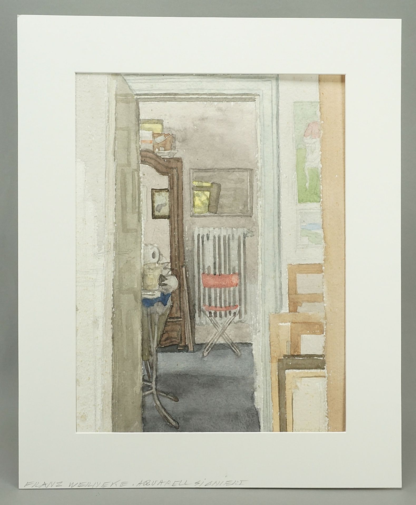 Franz Werneke (1906-1989), View into the Studio - Image 2 of 3