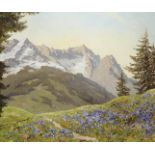 Elisabeth Ribbe-Fischer (1894-?), Gentian blossom in the high mountains