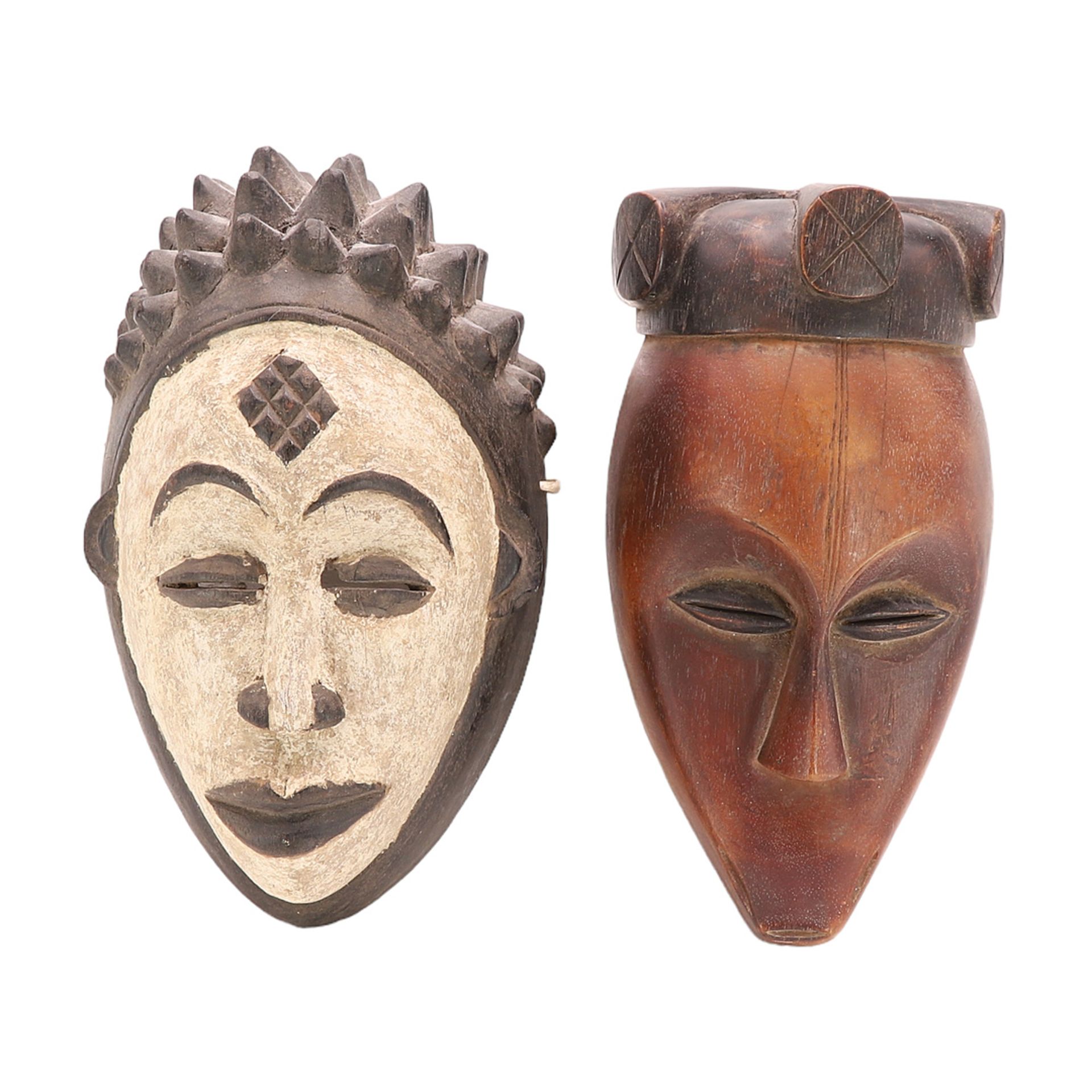 Zwei afrikanische Masken