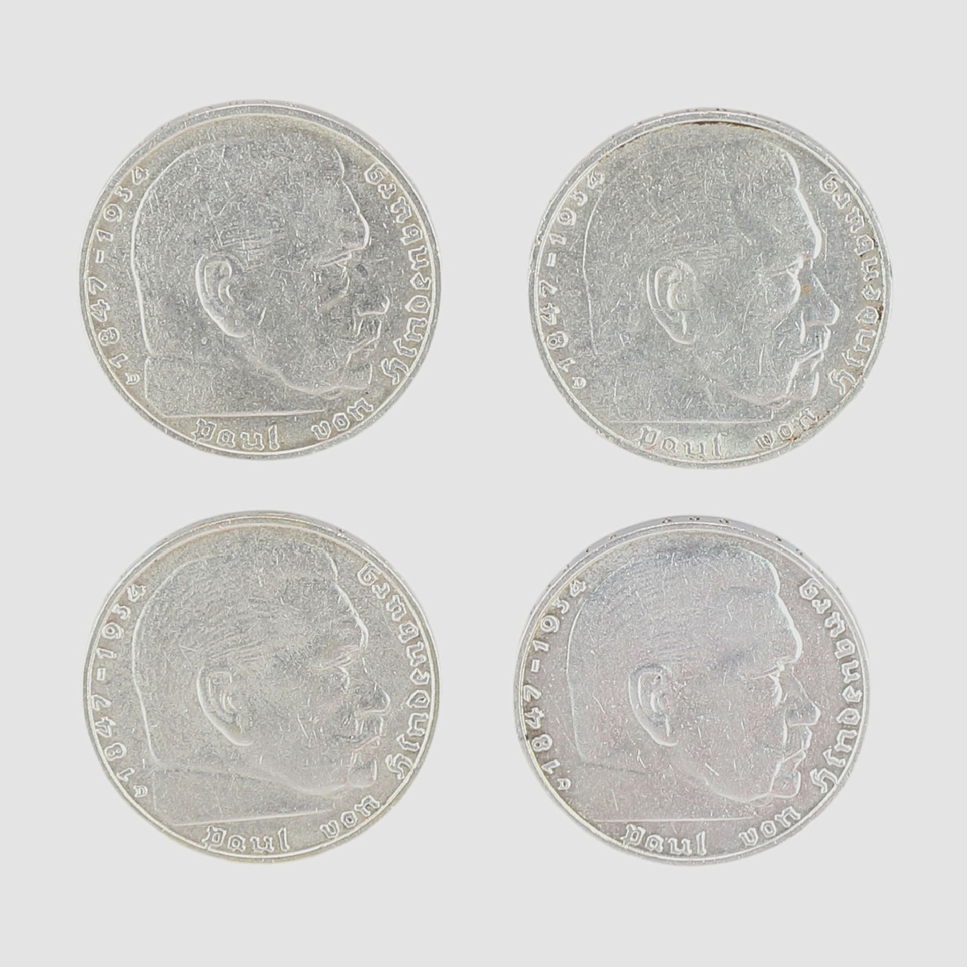 54 x 2 Reichsmark, Drittes Reich, Hindenburg - Bild 2 aus 3
