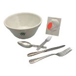 Kantinenutensilien, Schüssel und Besteck, 1933/45