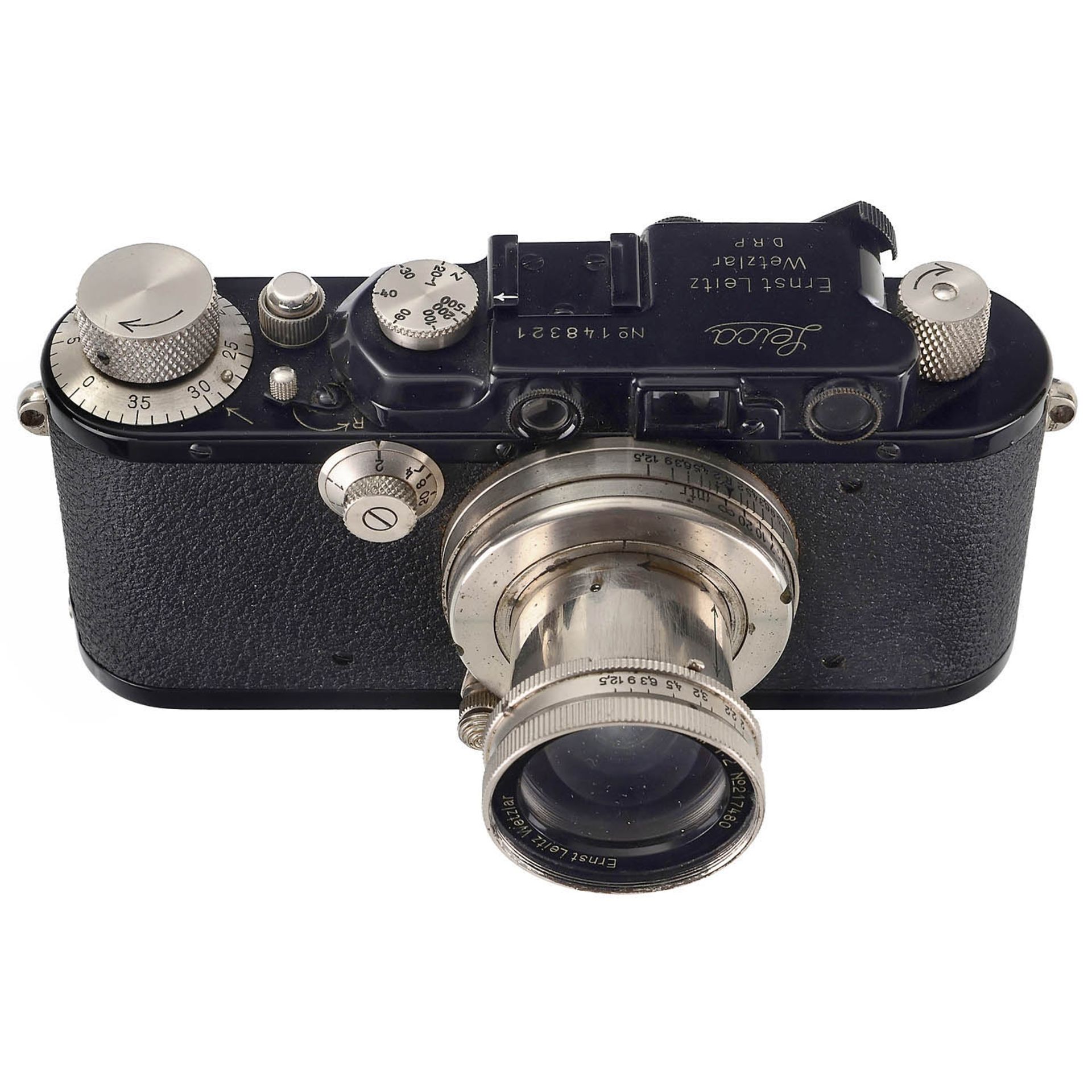 Leica III Camera with 3 Nickel-Plated Lenses, c. 1934 - Image 2 of 3