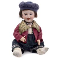 S.F.B.J. Bisque Character Boy Doll, c. 1912