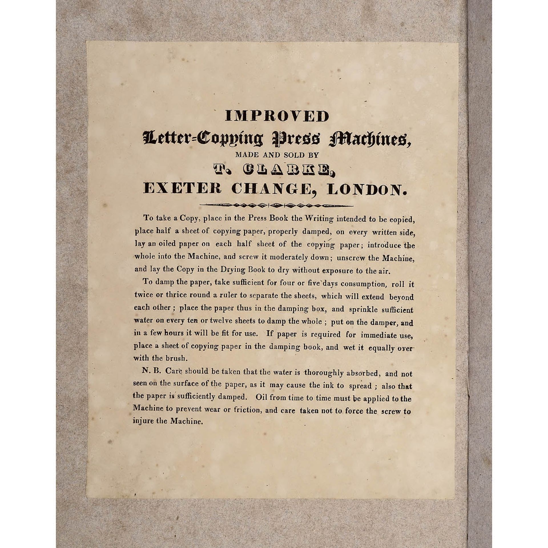 James Watt Letter-Copying Press, c. 1800 - Bild 3 aus 3