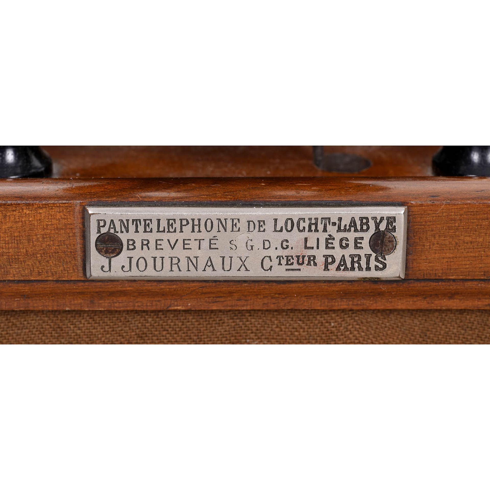 De Locht's Pantelephone Modèle Journaux, c. 1880 - Bild 3 aus 4