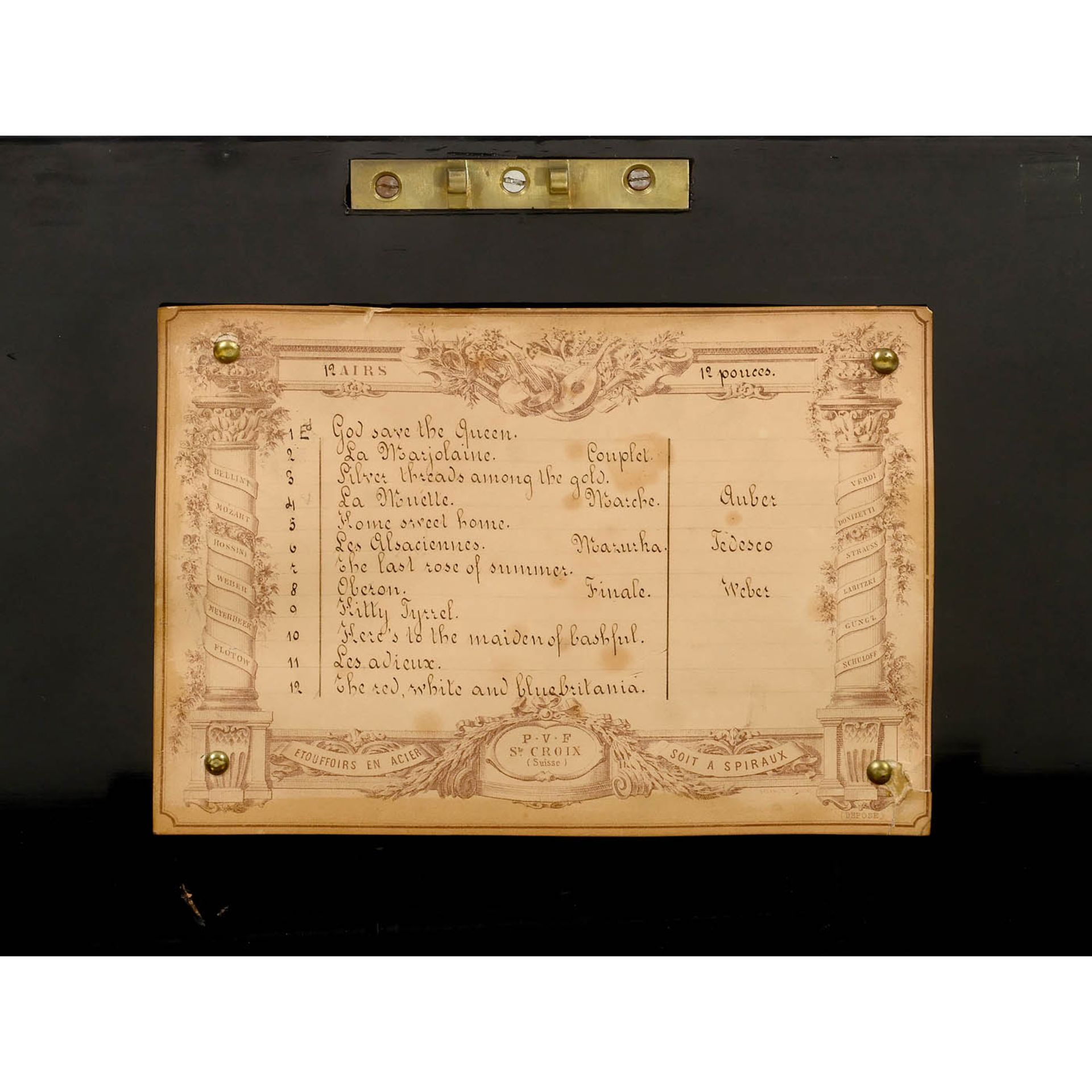 Alternate-Tip Musical Box by Paillard-Vaucher Fils, c. 1885 - Image 4 of 5