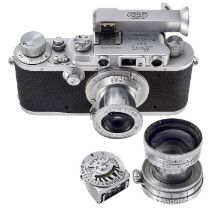 Leica IIIa Camera with 2 Lenses and an Angle Viewfinder, c. 1939
