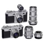 Nikon M, Nikon S and 5 Nikkor Lenses
