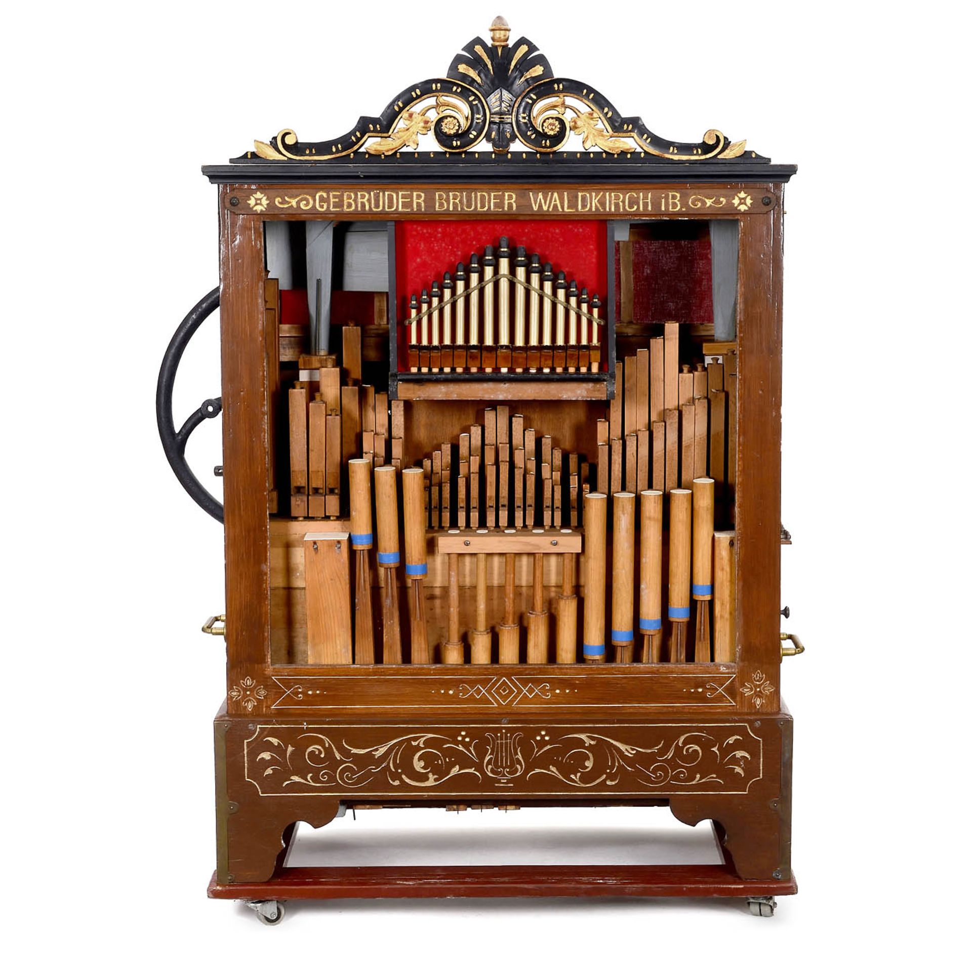 Gebr&#252;der Bruder Fairground Barrel Organ, c. 1925 - Image 2 of 6