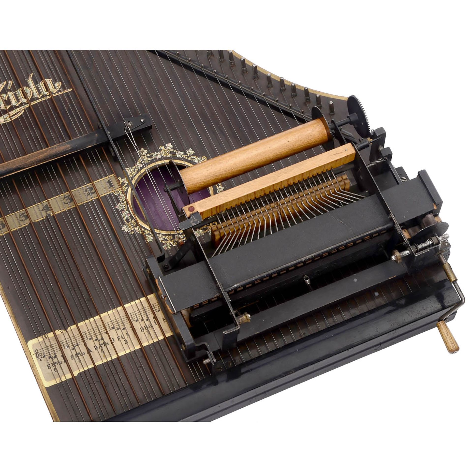 Triola Mechanical Zither with Music Roll "The Third Man" - Image 2 of 2