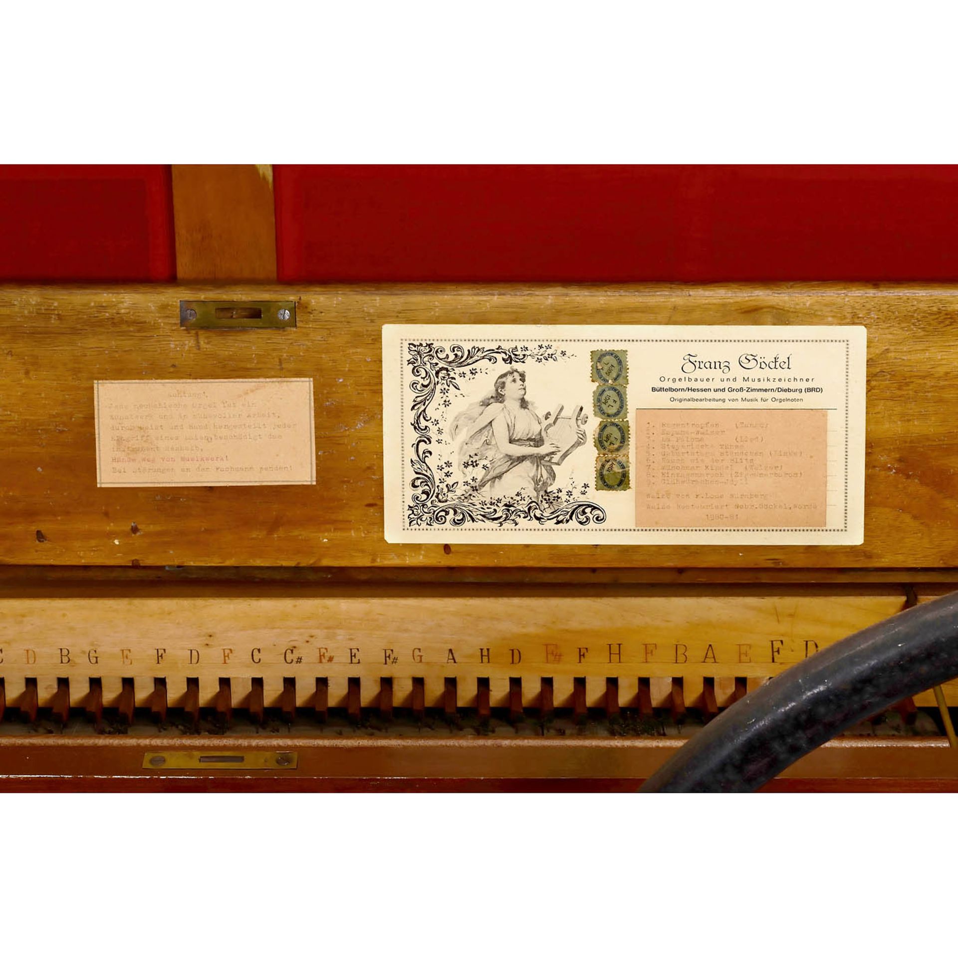 Gebr&#252;der Bruder Fairground Barrel Organ, c. 1925 - Image 6 of 6