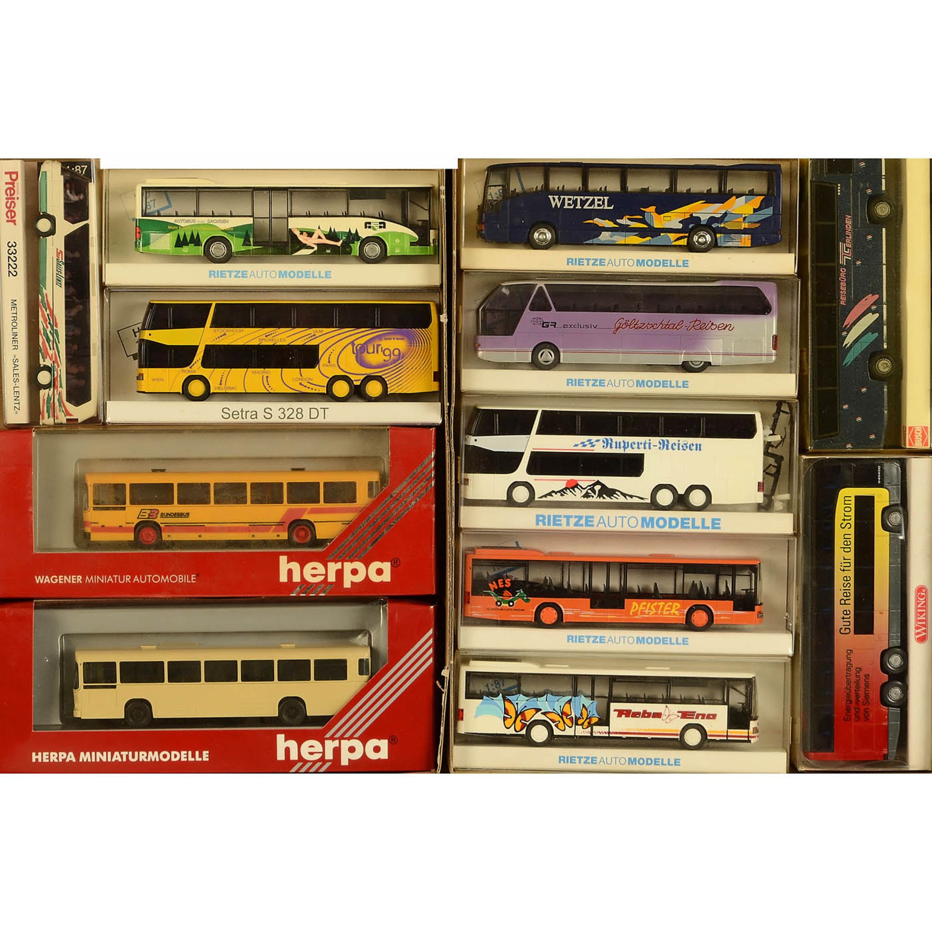 Large Collection of 1:87 Scale Model Buses - Image 7 of 7