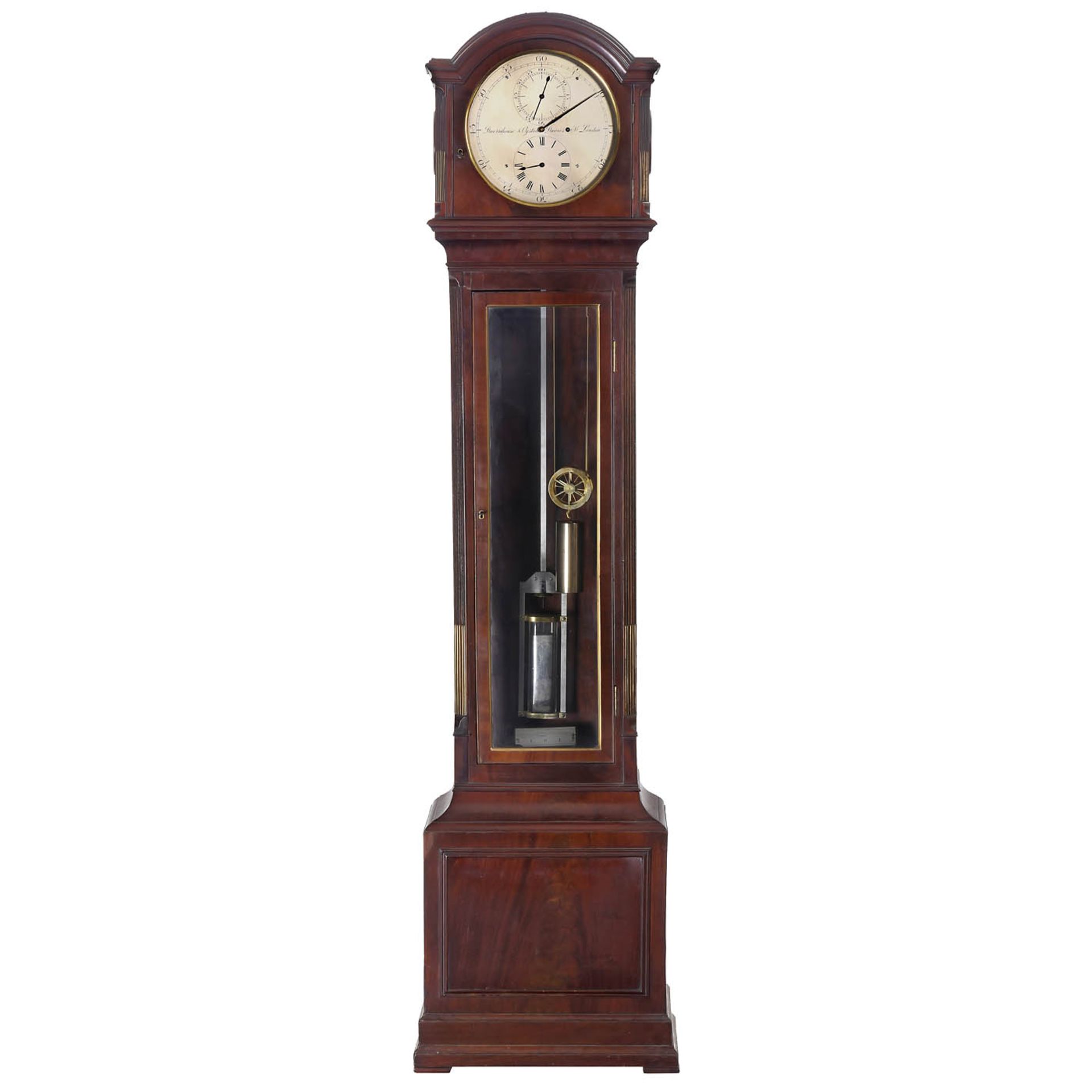 English Mercury Pendulum Longcase Astronomical Regulator Clock, c. 1830