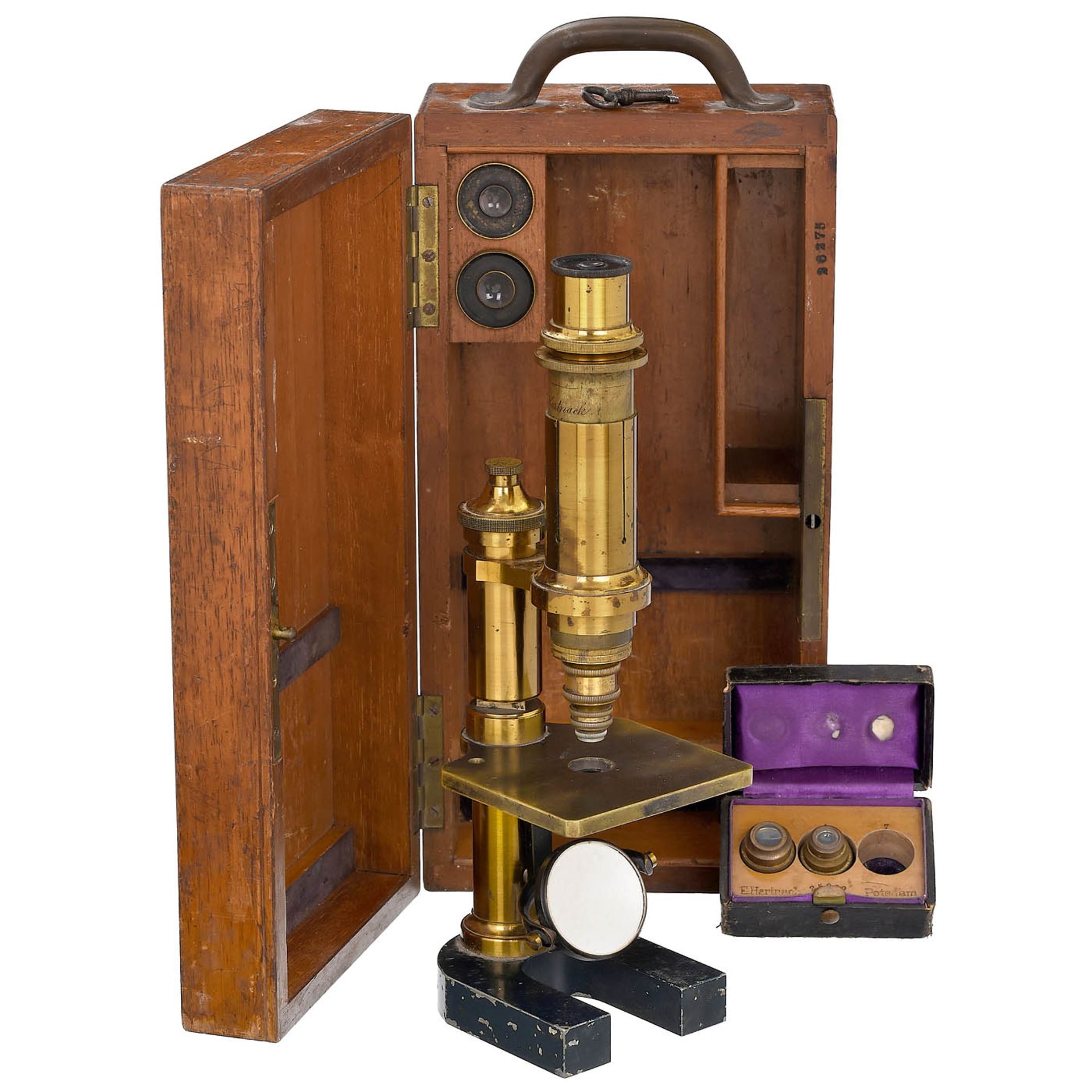 Hartnack Brass Compound Microscope, c. 1885