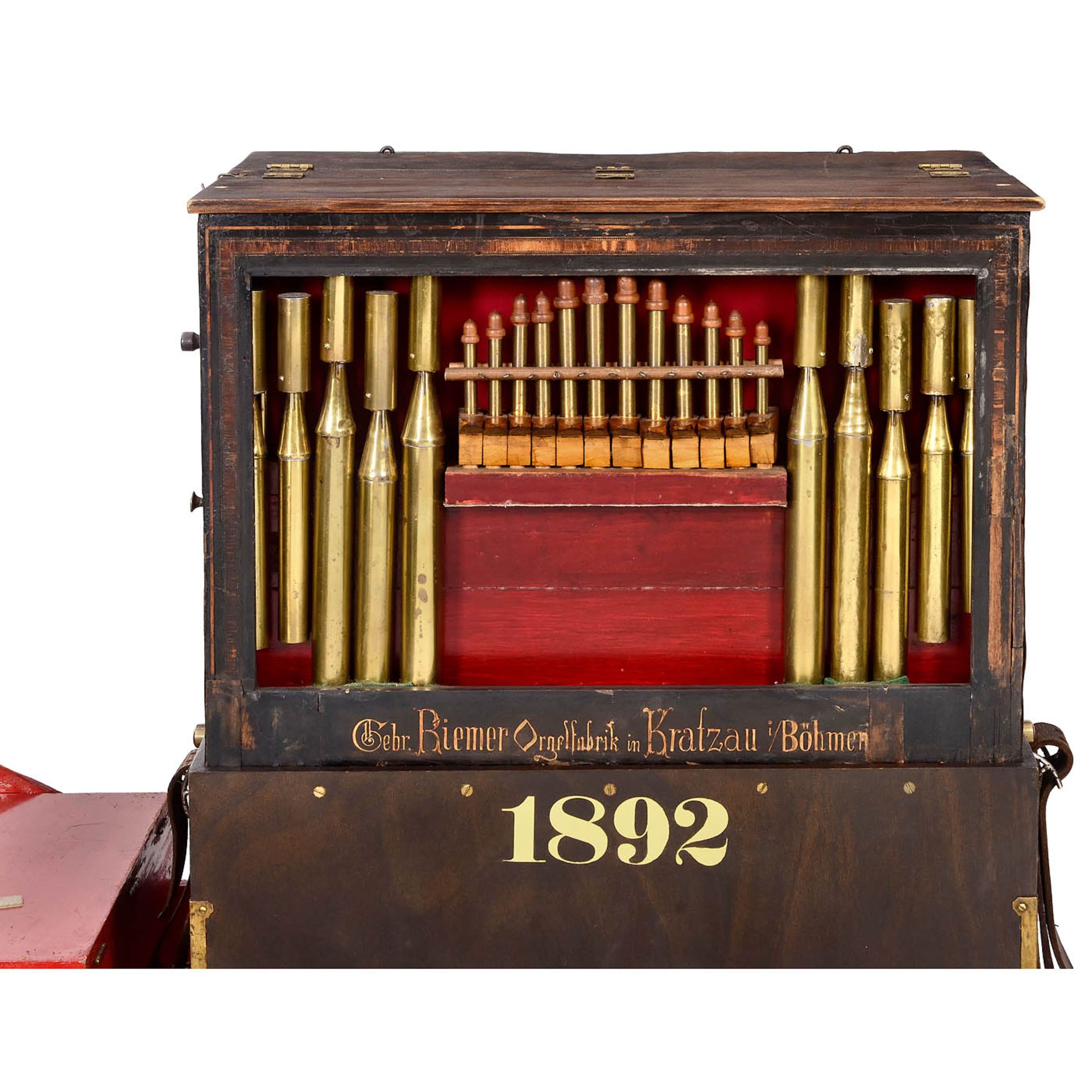 Clariton Barrel Organ by Gebr&#252;der Riemer, 1892 - Image 2 of 4