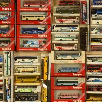 Large Collection of 1:87 Scale Model Buses