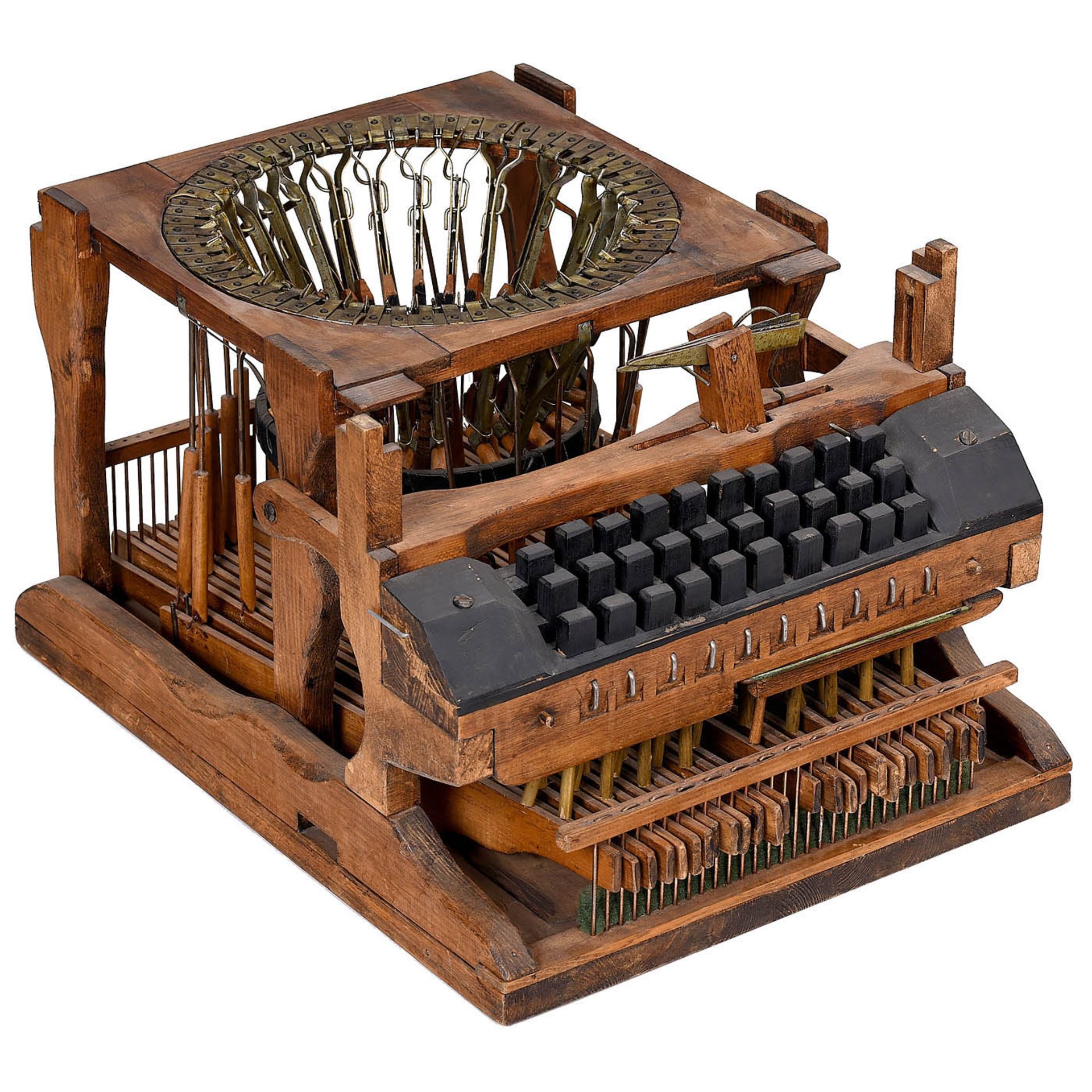 Replica of the Mitterhofer "Viennese Model" Typewriter