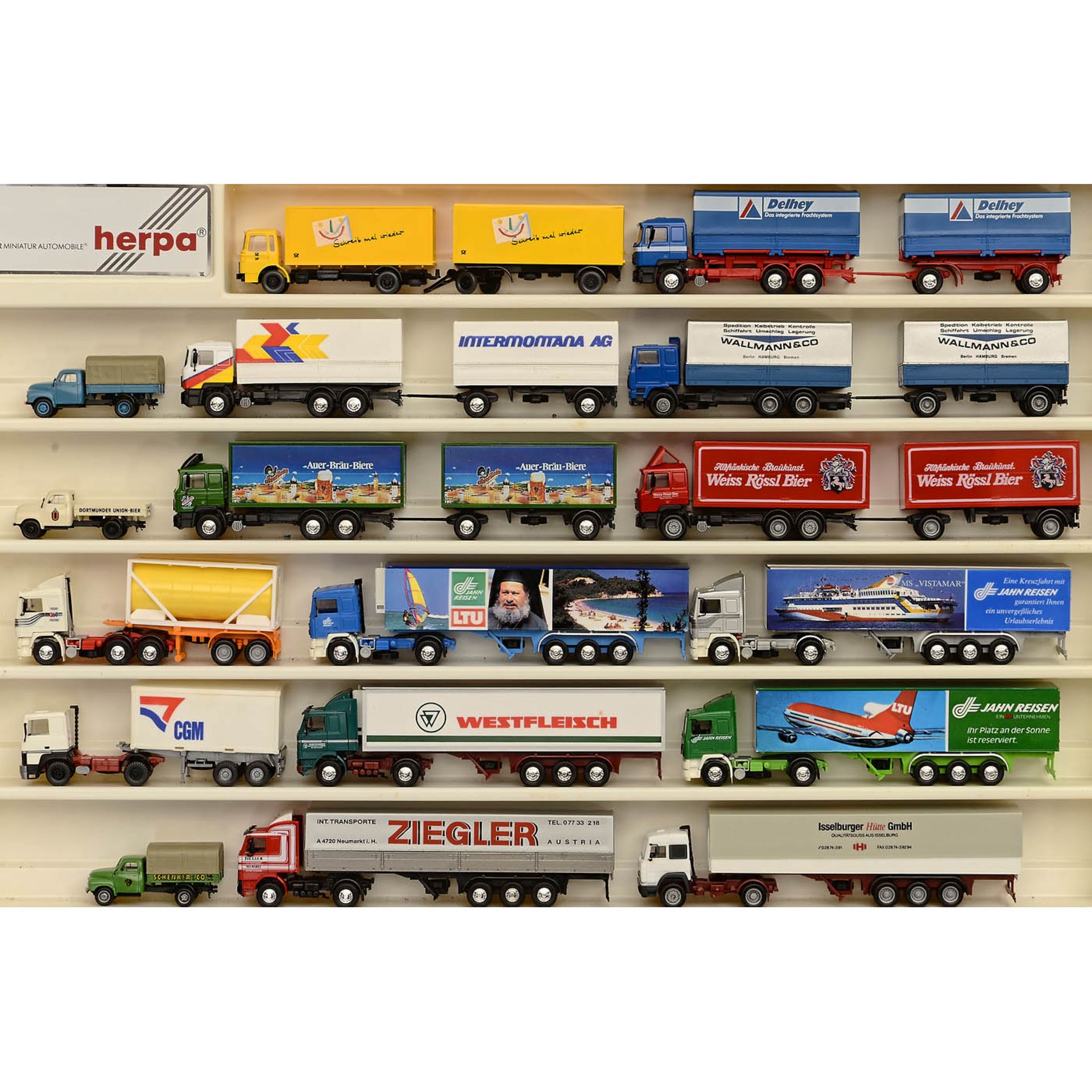 Large Collection of 1:87 Scale Model Trucks - Bild 4 aus 9