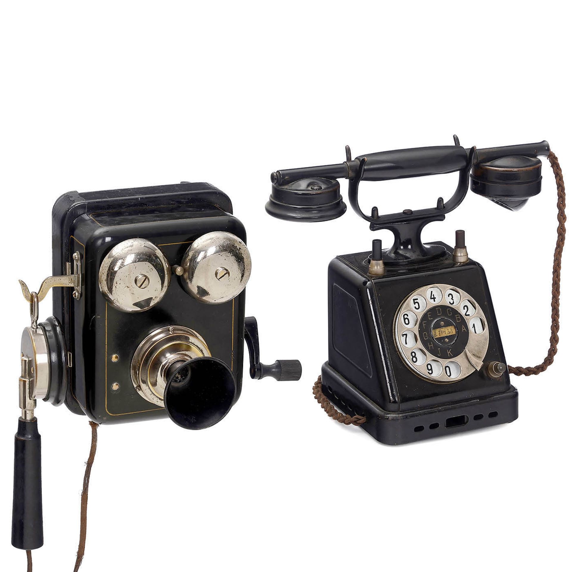 2 German Telephones