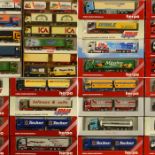 Large Collection of 1:87 Scale Model Trucks