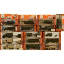 Large Collection of 1:87 Scale Roco Minitanks Military Vehicles in 1:78 scale