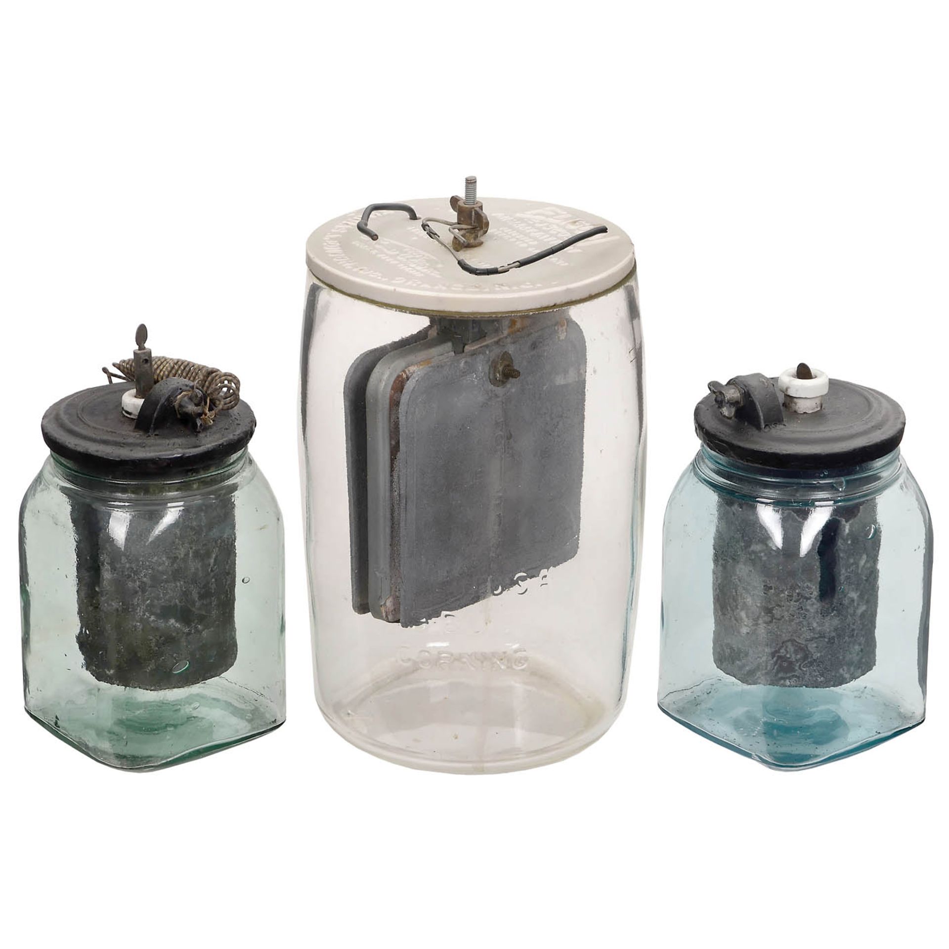 Battery Set of 6 Leyden Jars and 3 Chromic Acid Elements - Image 3 of 3